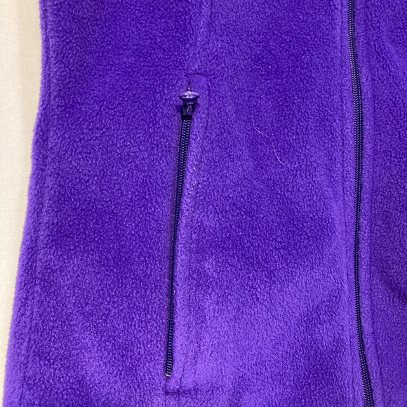 COLUMBIA VEST PURPLE FLEECE SIZE S - Picture 2 of 5